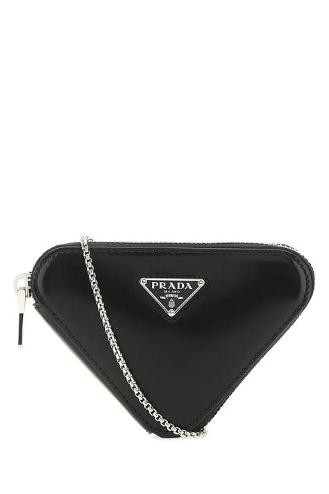 prada triangle pouch|prada bag with small pouch.